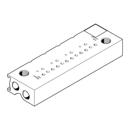 Festo Manifold Block MHP1-PR2-3-PI-PCB MHP1-PR2-3-PI-PCB